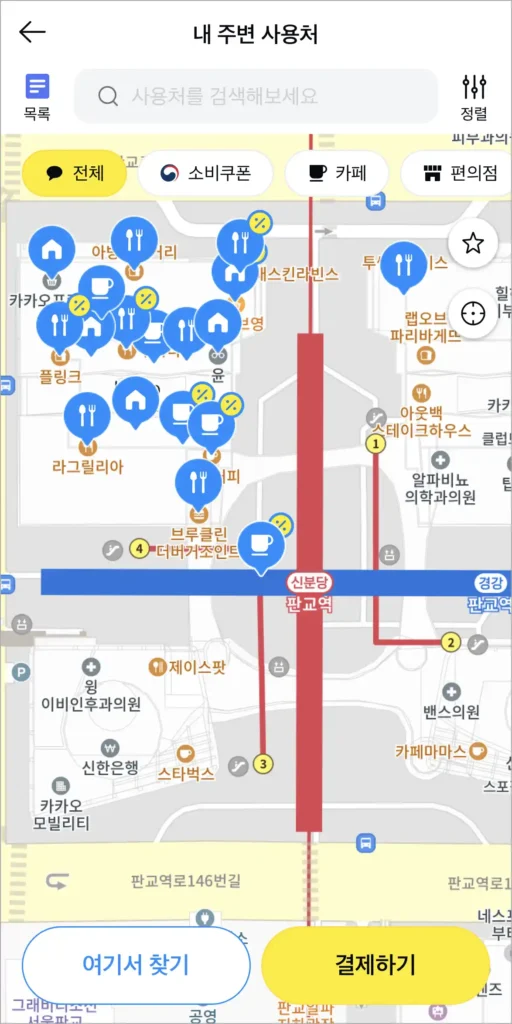 지도의 사용처를 확인
