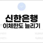 신한은행 이체한도 늘리기